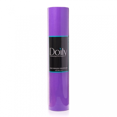 Простыни Doily® 0,6х100м из спанбонда (1 рул). Фиолетовые