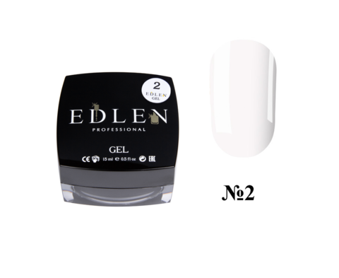 Гель для ногтей моделирующий Edlen Builder Gel 15мл №02 Milk