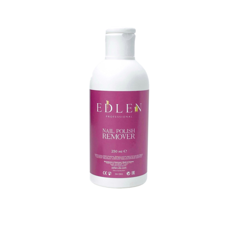 Preparat do usuwania lakieru hybrydowego Nail polish Remover Edlen, 250 ml