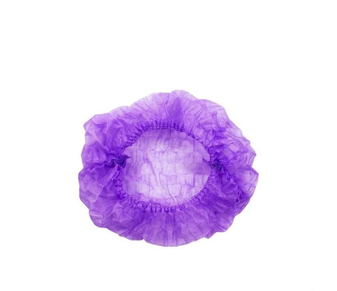 Шапочка медицинская на двойной резинке Polix PRO&MED™ из спанбонда (100 шт/уп), фиолетовая