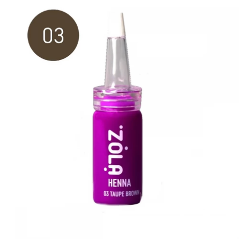 Henna for eyebrows Zola 03 Taupe brown, 10 g