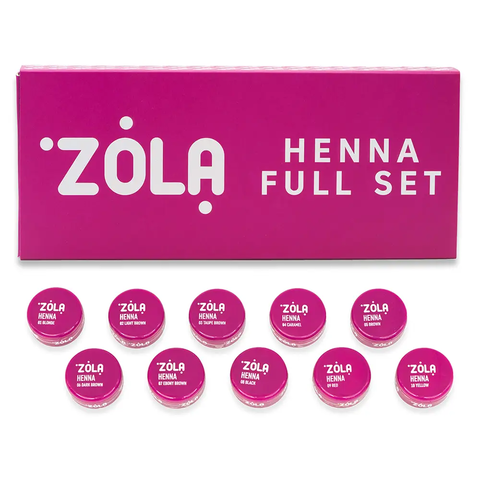 Набір хни Zola Henna Full Set, 2,5 г*10шт