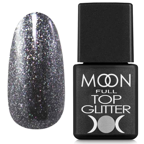 Топ MOON FULL Glitter №03 (Silver), 8мл