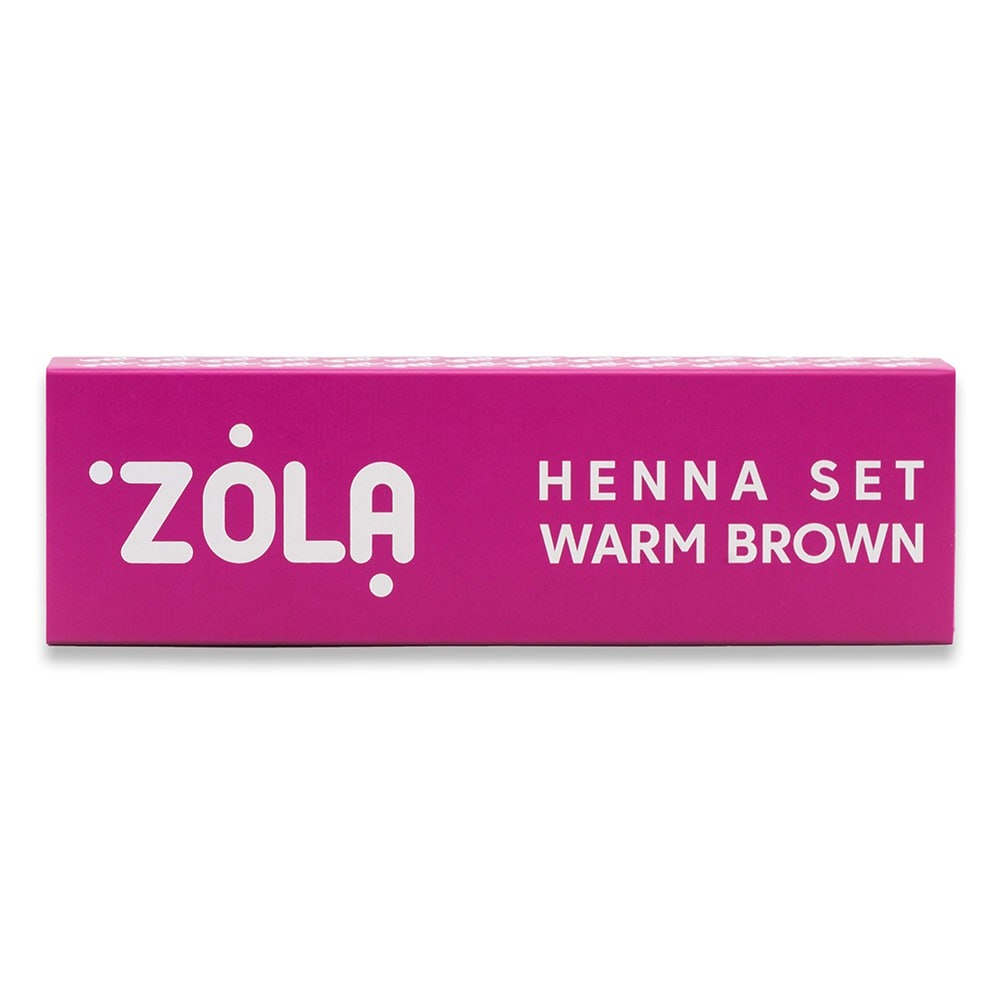 Zola Henna Set 2.5g*4 pcs, warm brown