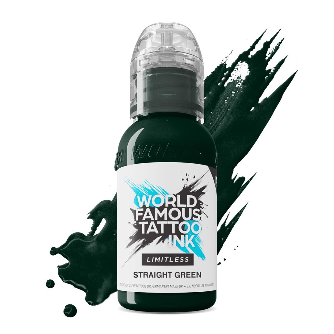 Tatuiruočių rašalas World Famous Straight Green, 30 ml