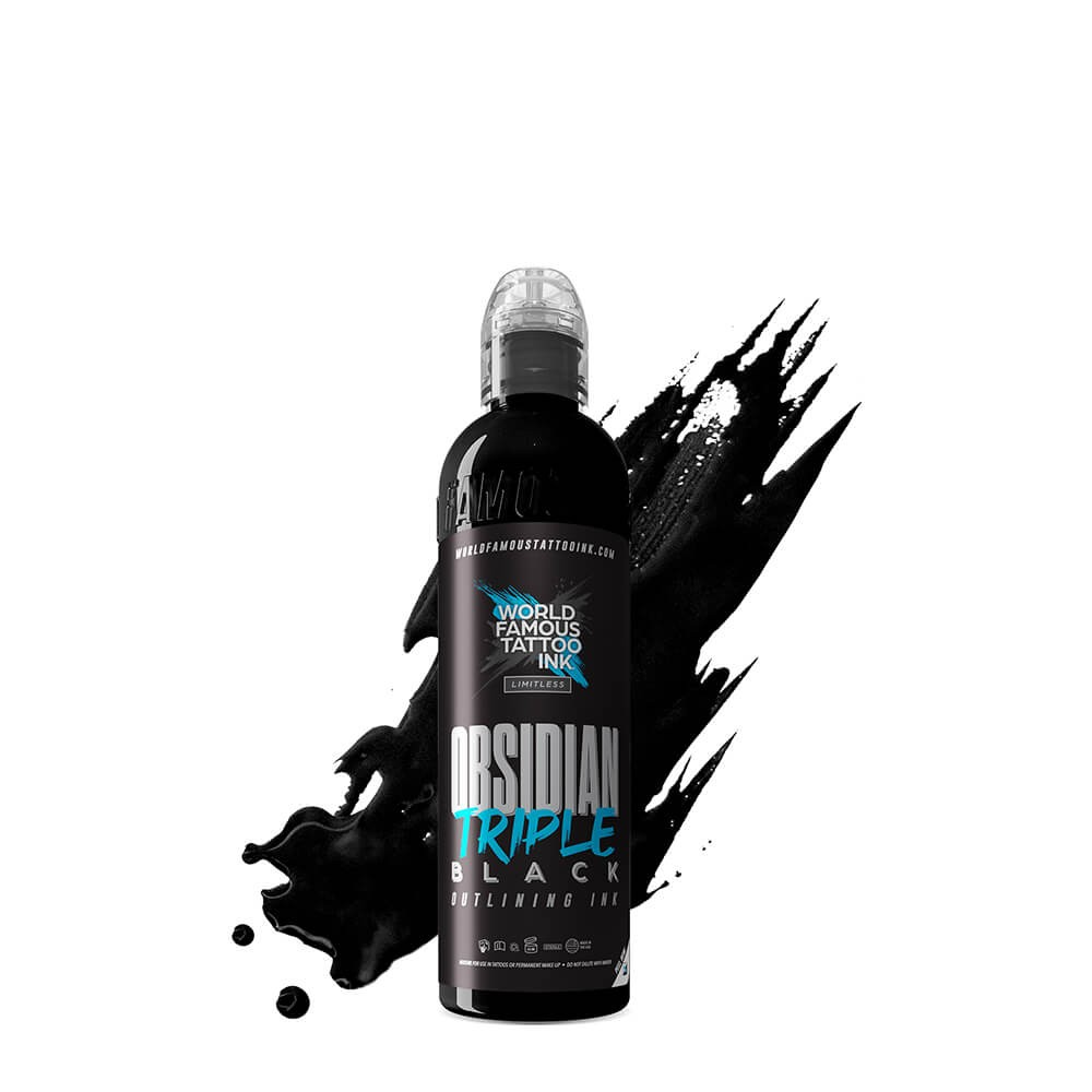 Tatuiruočių rašalas World Famous Obsidian Triple Black Outlining, 240 ml