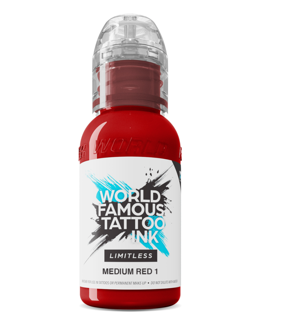 Tätowiertinte World Famous Medium Red Nr. 1, 30 ml