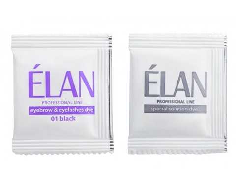 Elan Eyebrow Gel Tint 01 with oxidiser, black