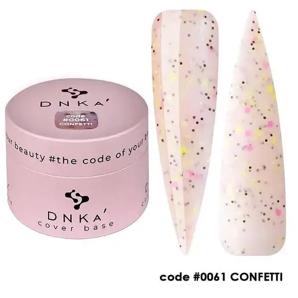 DNKa Cover Base No. 0061 Confetti Color Base, 30 ml