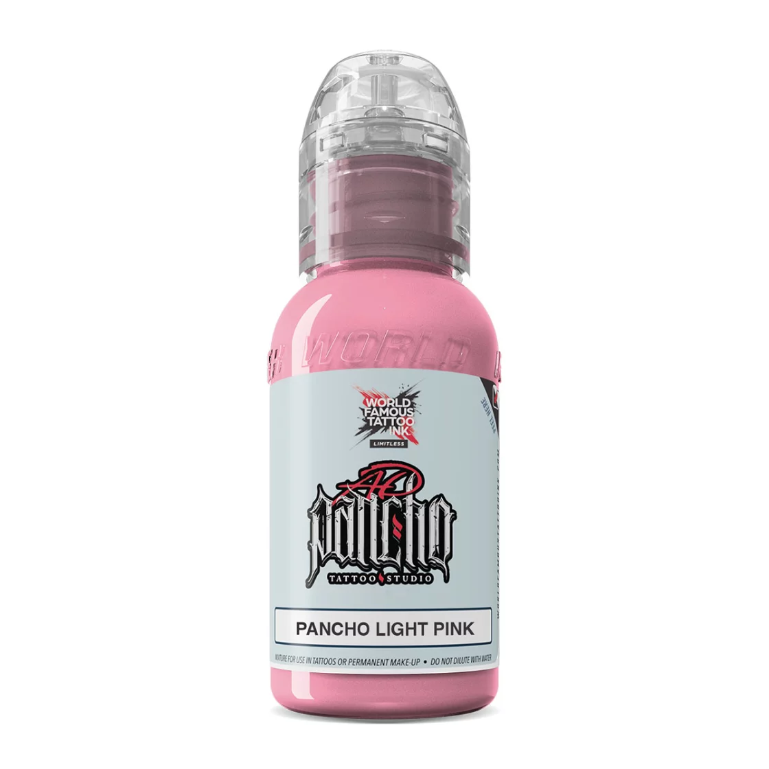 Tatuiruočių tušas World Famous A.D. Pancho Light Pink, 30 ml