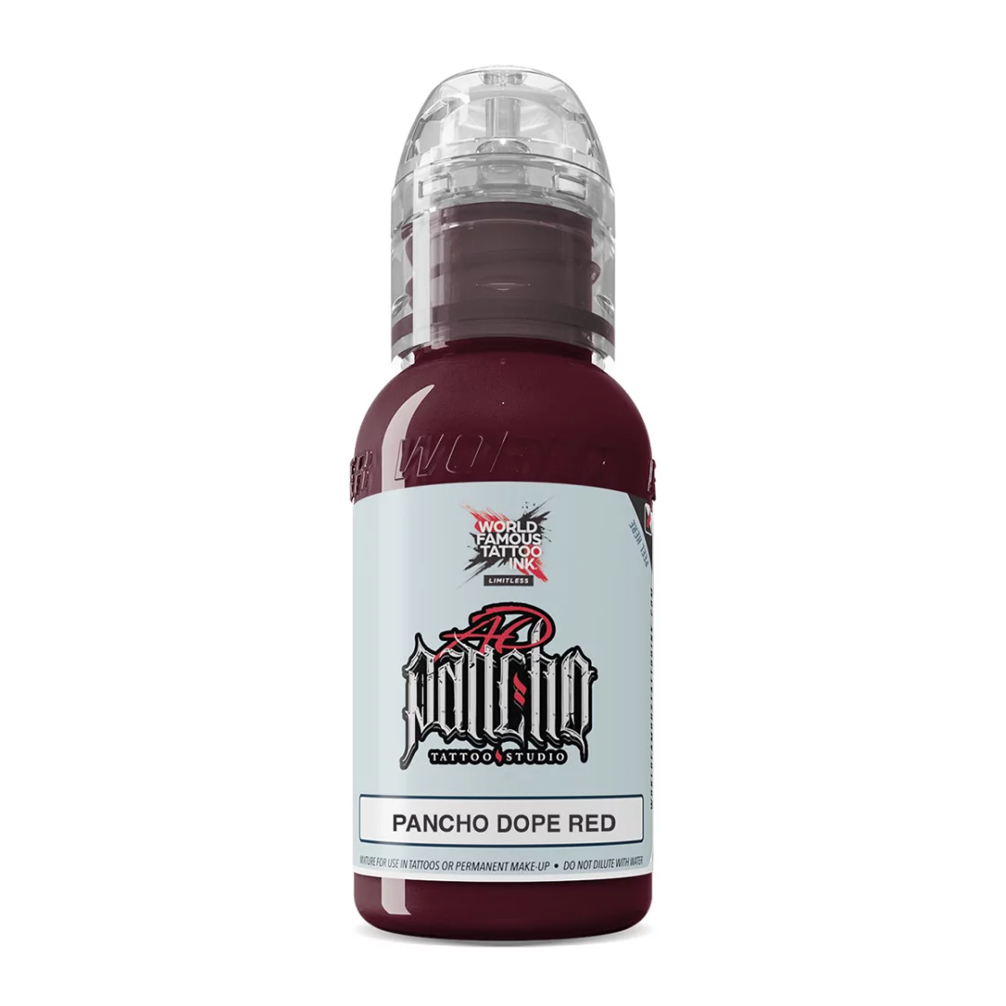 Maailmakuulus A.D. Pancho Dope Red tätoveerimistint, 30 ml