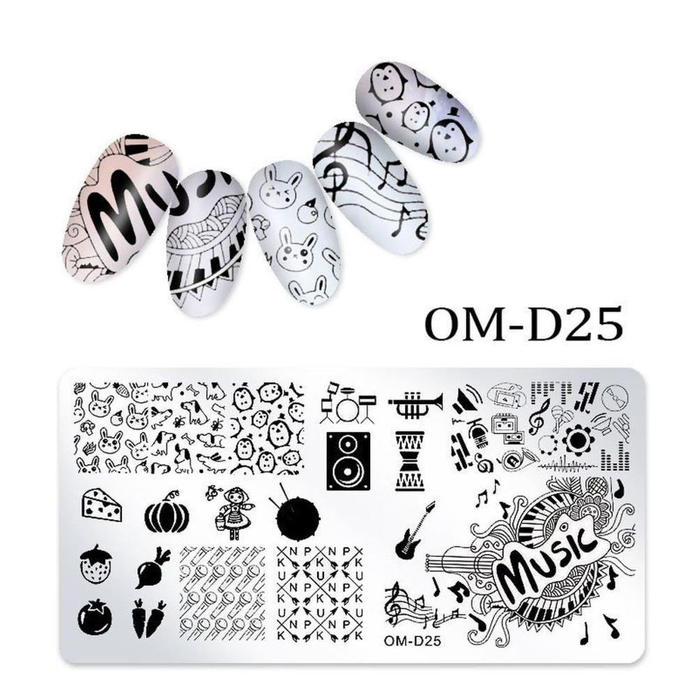 Metal stamping template D-25