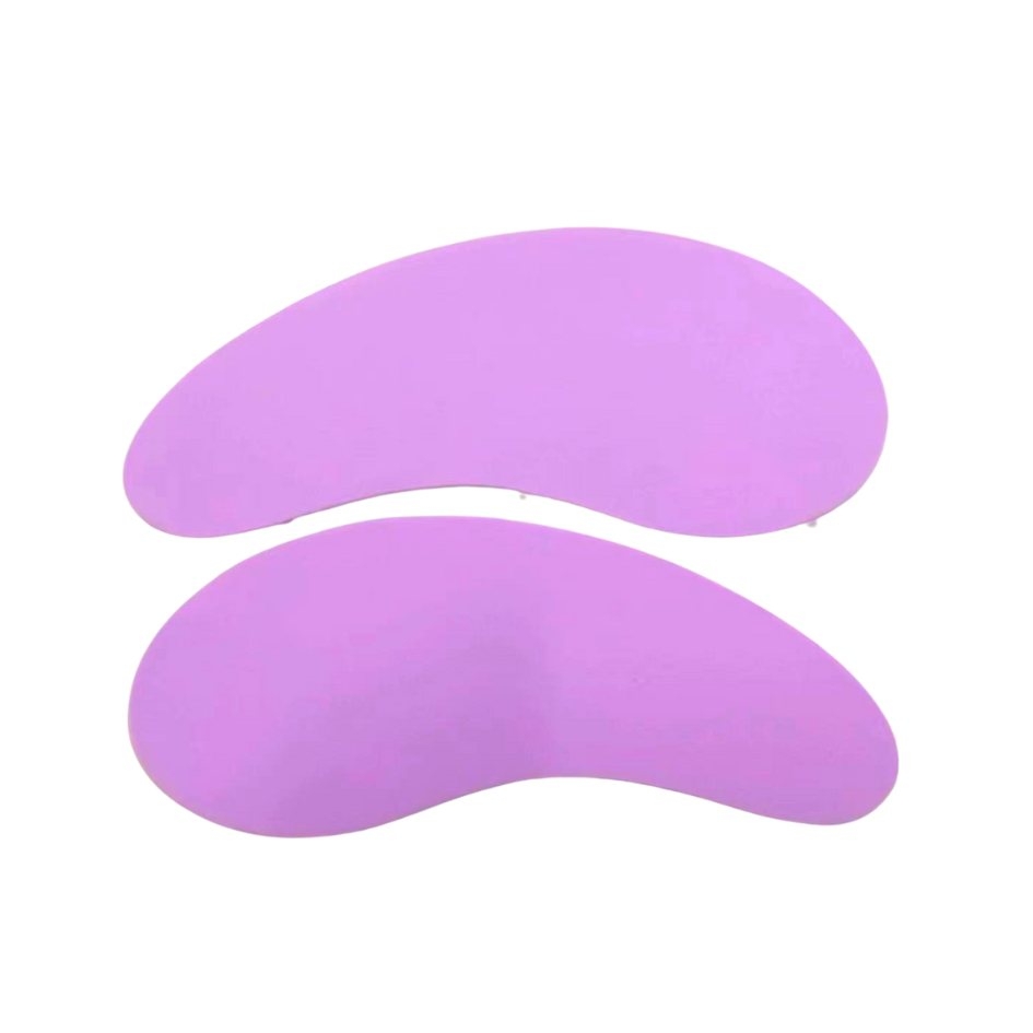 Reusable silicone eye pads for eyelash lift (1 pair), violet