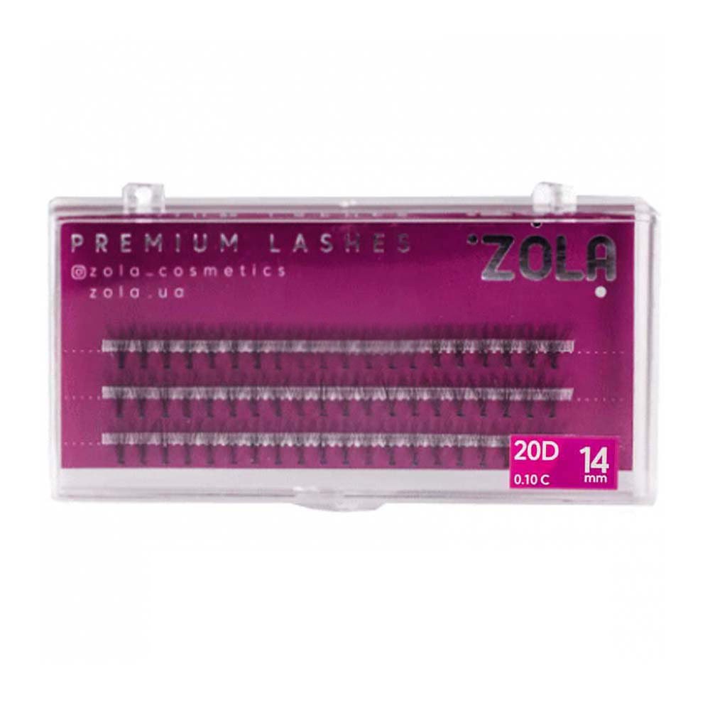 Zola eyelashes 20D, 14 mm