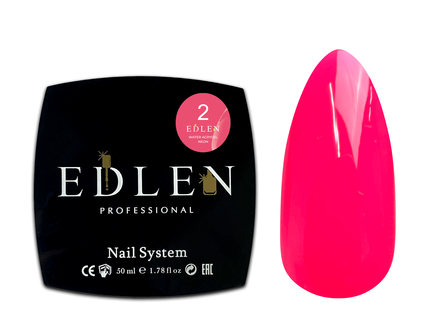 Acrylgel Edlen Water Neon Nr02, 50 ml