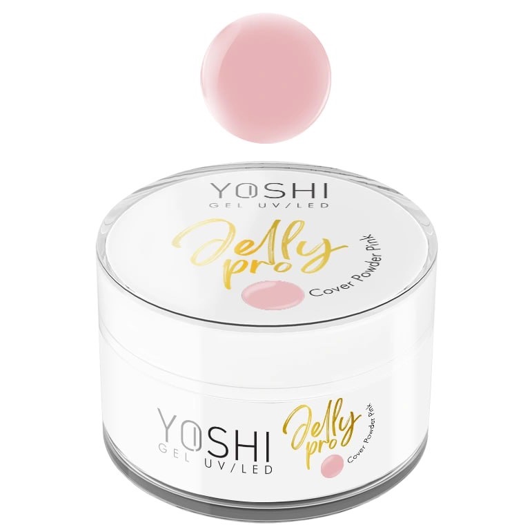 Yoshi Jelly PRO Abdeckpuder Rosa Aufbaugel, 15 ml