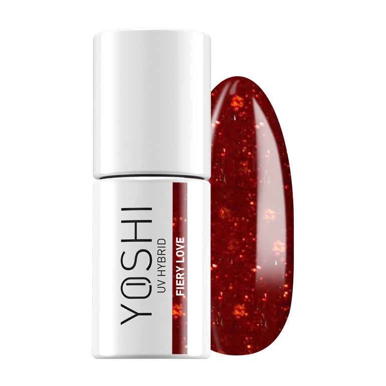 Yoshi Fiery Love hibrīda laka Nr. 612, 6 ml