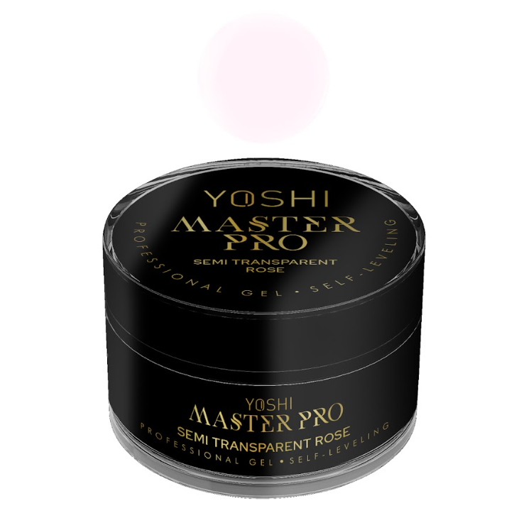 Selbstnivellierendes Gel Yoshi Master PRO Semi Transparent Rose, 50 ml