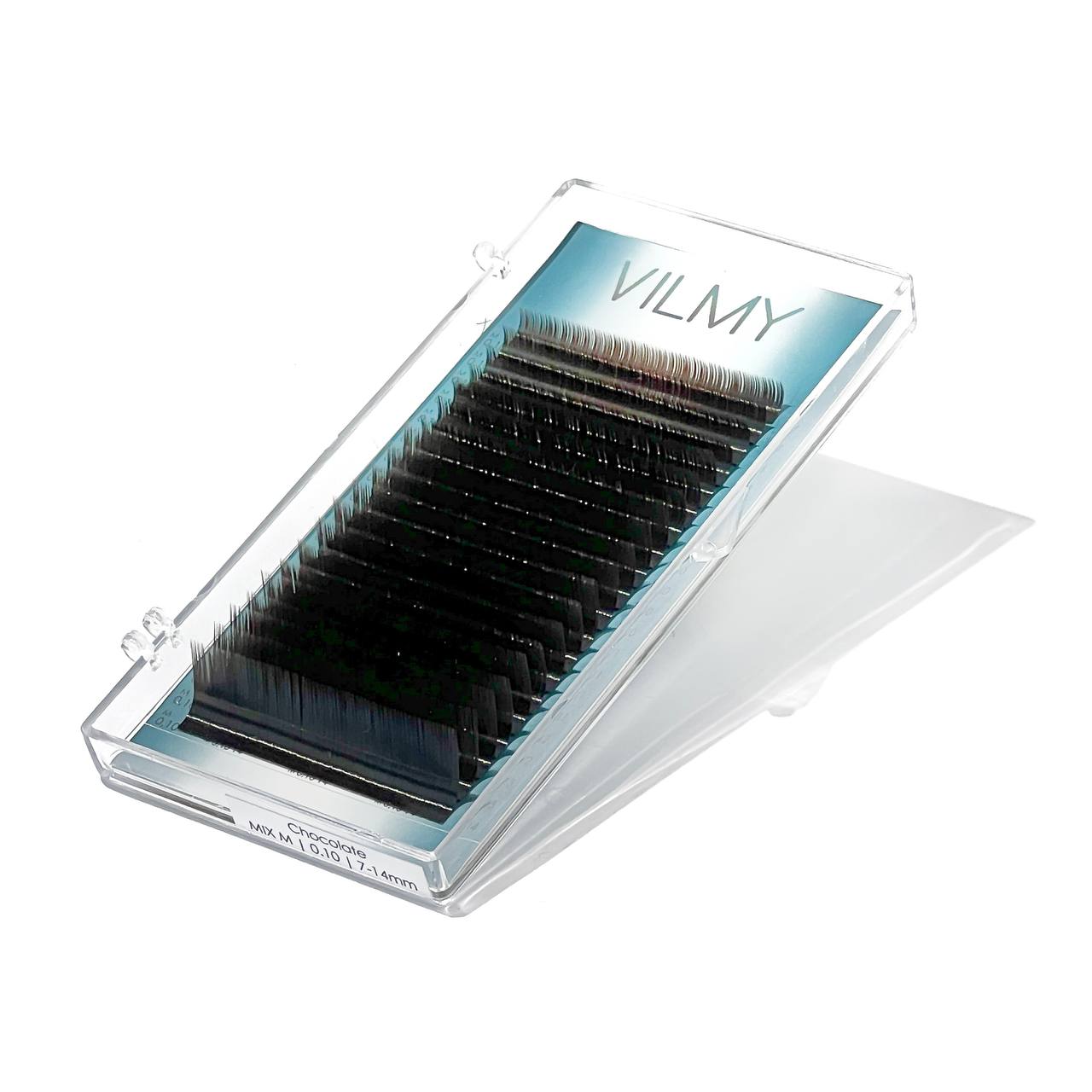 Vilmy Viya eyelashes chocolate 20 strips Mix C, 0.10, 8-14 mm