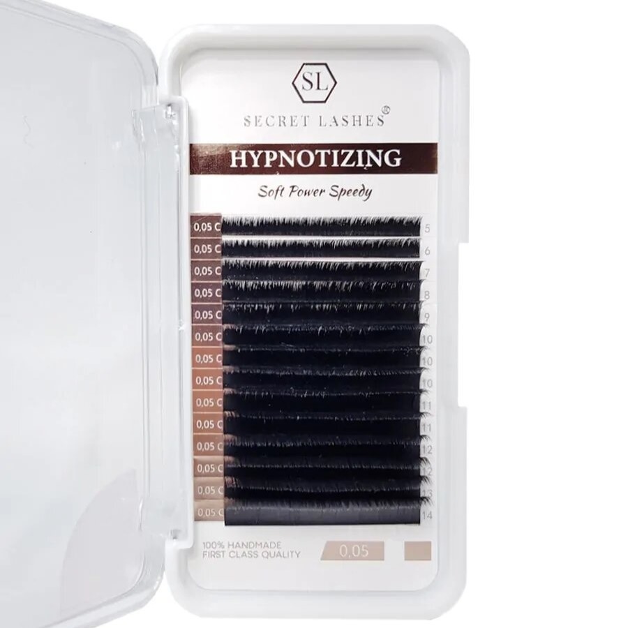 Secret Lashes Hypnotizing Soft Power Speedy Mix D Wimpern, 0,05, 5-14 mm