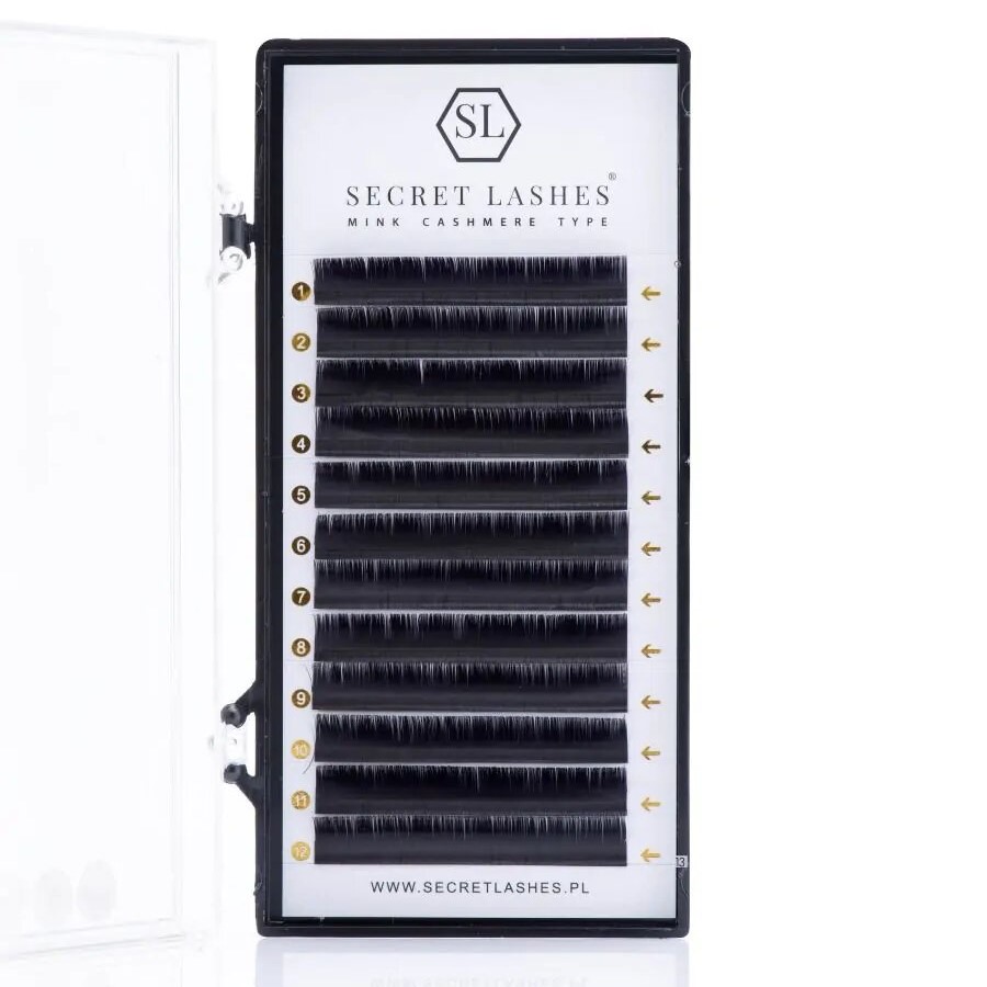 Secret Lashes Cashmere Mix B eyelashes, 0.07, 8-15 mm