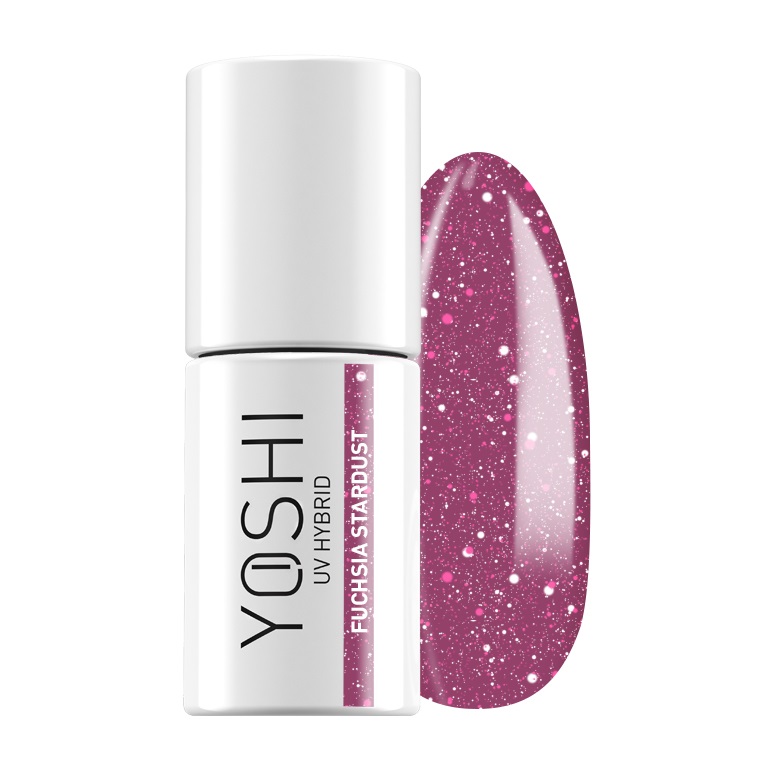 Yoshi Fuksia Stardust hübriidlakk nr 524, 6 ml