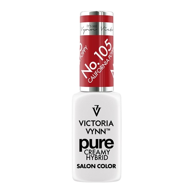 Victoria Vynn Pure krēmveida hibrīda laka 105 Kalifornijas magones, 8 ml