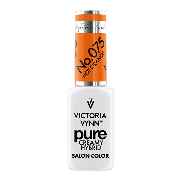 Lakier hybrydowy Victoria Vynn Pure Creamy Hybrid 075 Hot Orange, 8 ml