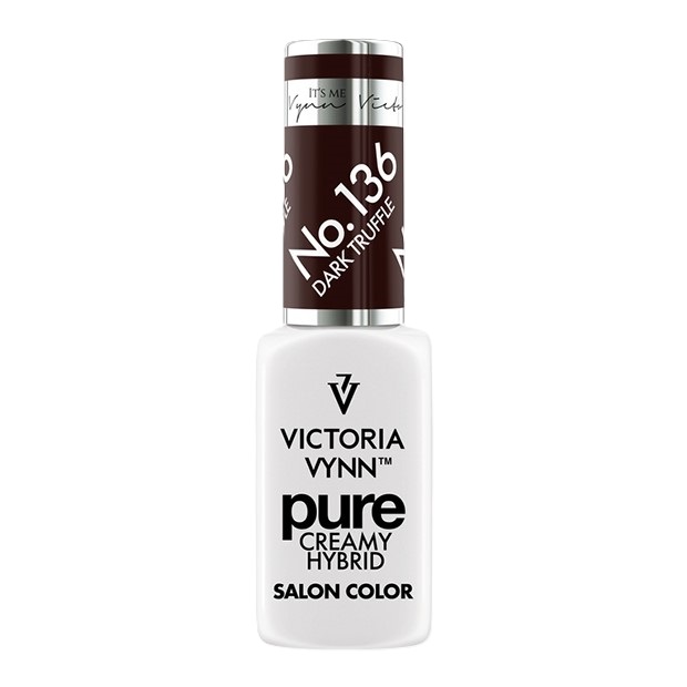 Lakier hybrydowy Victoria Vynn Pure Creamy Hybrid 136 Dark Truffle, 8 ml