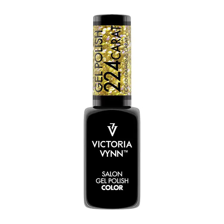 &quot;Victoria Vynn&quot; 224 karatų aukso deimantų hibridinis lakas, 8 ml