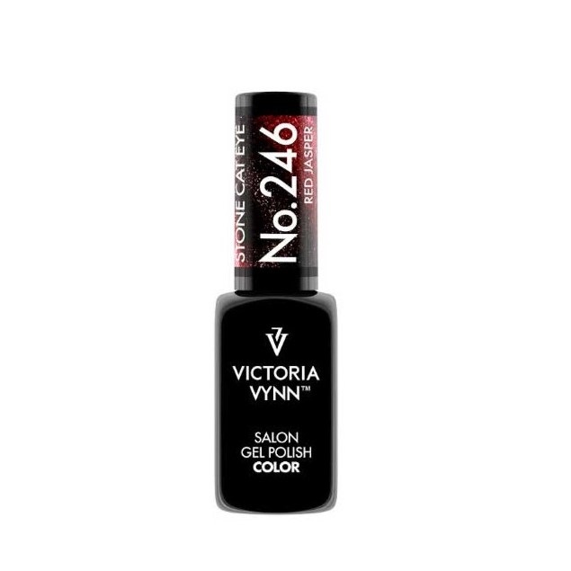 &quot;Victoria Vynn&quot; hibridinis lakas 246 Cat Eye Red Jasper, 8 ml