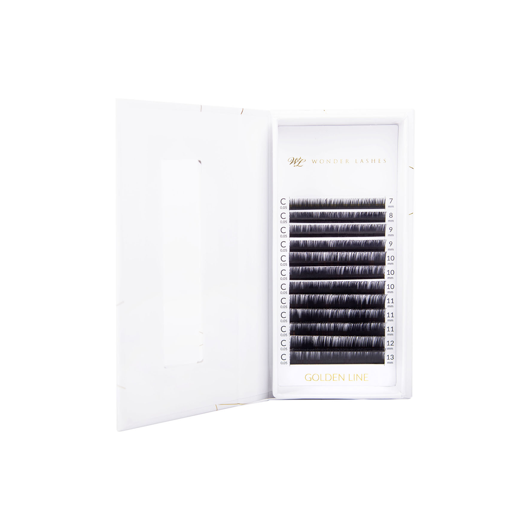 Ripsmed Wonder Lashes Volume Golden Line Mix C 0.07, 7-13 mm