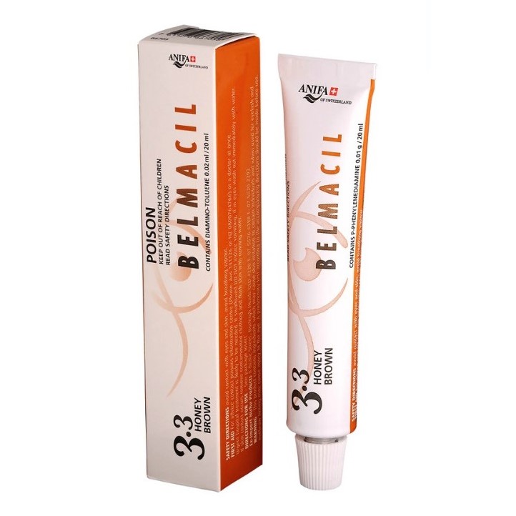 Belmacil eyebrow and eyelash tint no. 3.3 honey brown, 20 ml