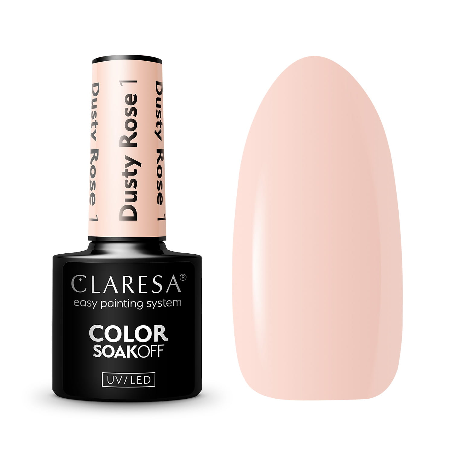 Claresa Dusty Rose Hybrid Varnish No. 1, 5 g