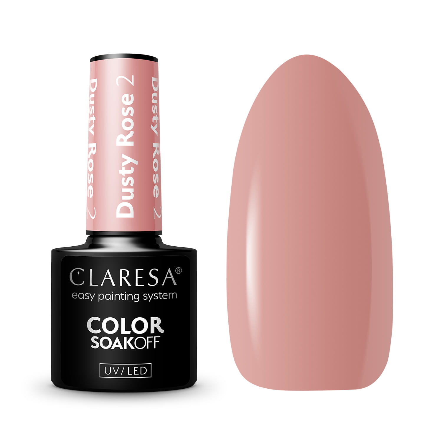 Claresa Dusty Rose Hybrid Varnish No. 2, 5 g