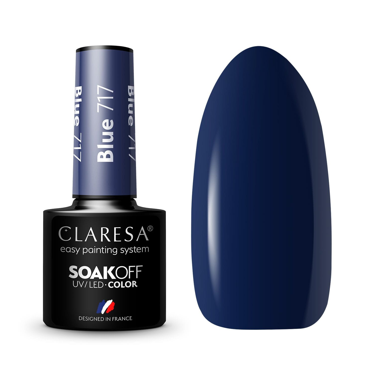 Claresa Blauer Hybrid-Lack Nr. 717, 5 g