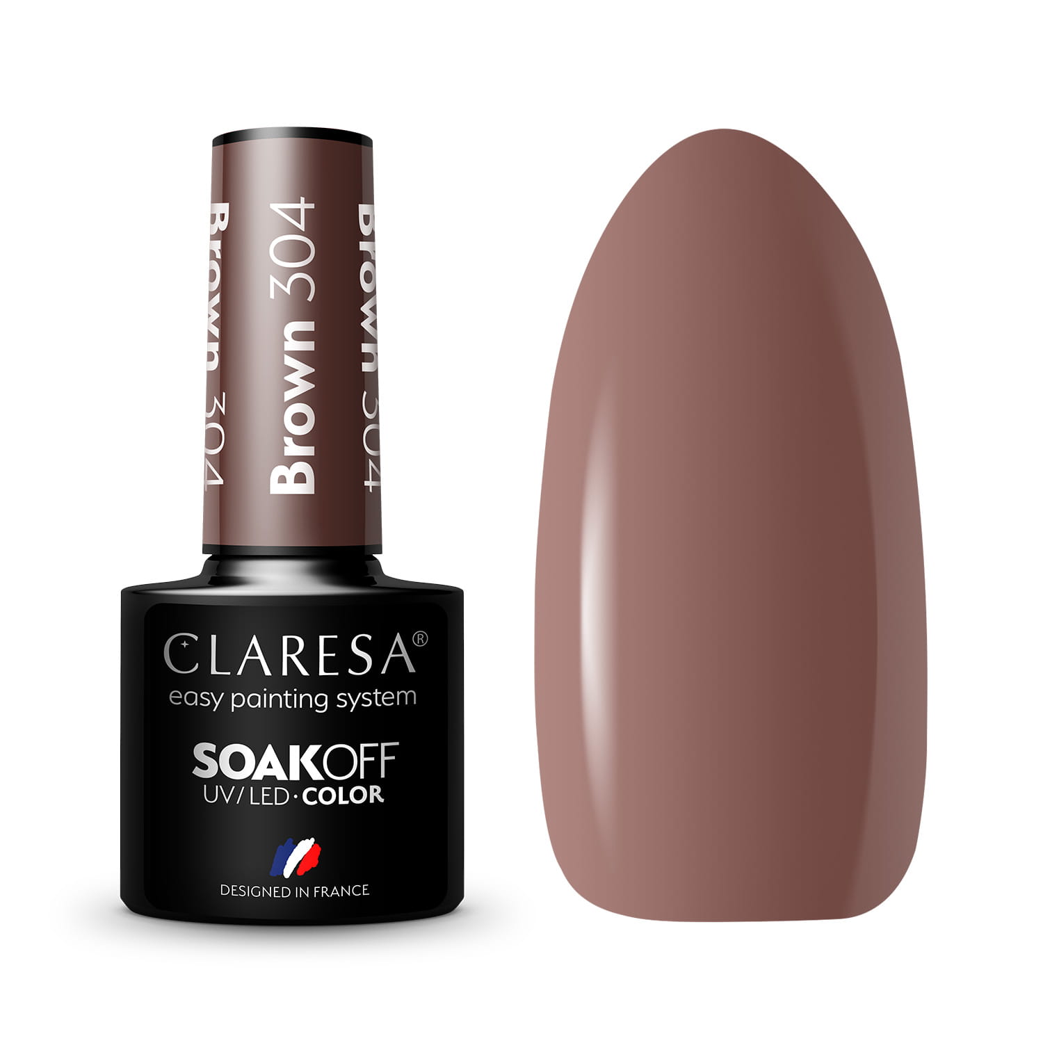 Claresa Brown hübriidlakk nr 304, 5 g