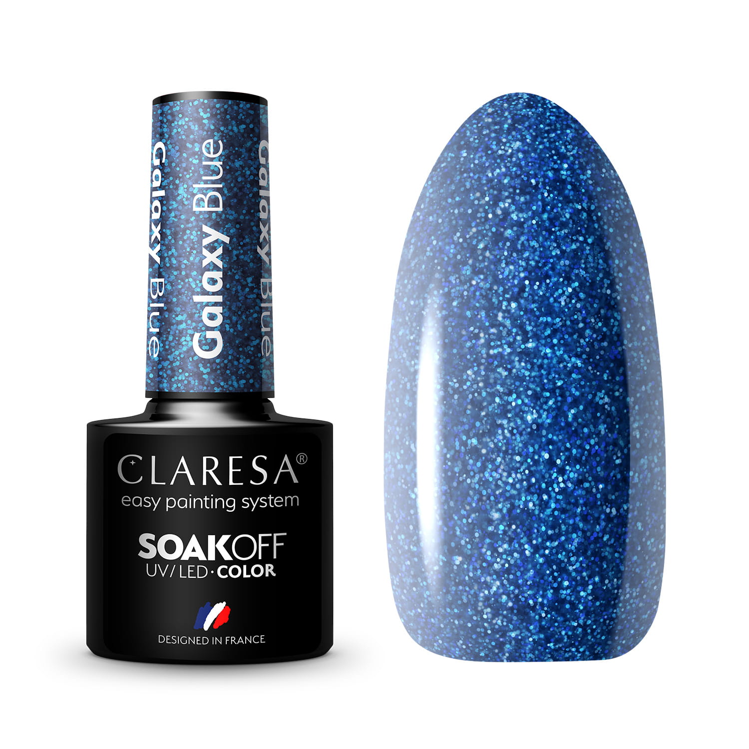 Гибридный лак Claresa Galaxy Blue, 5 г