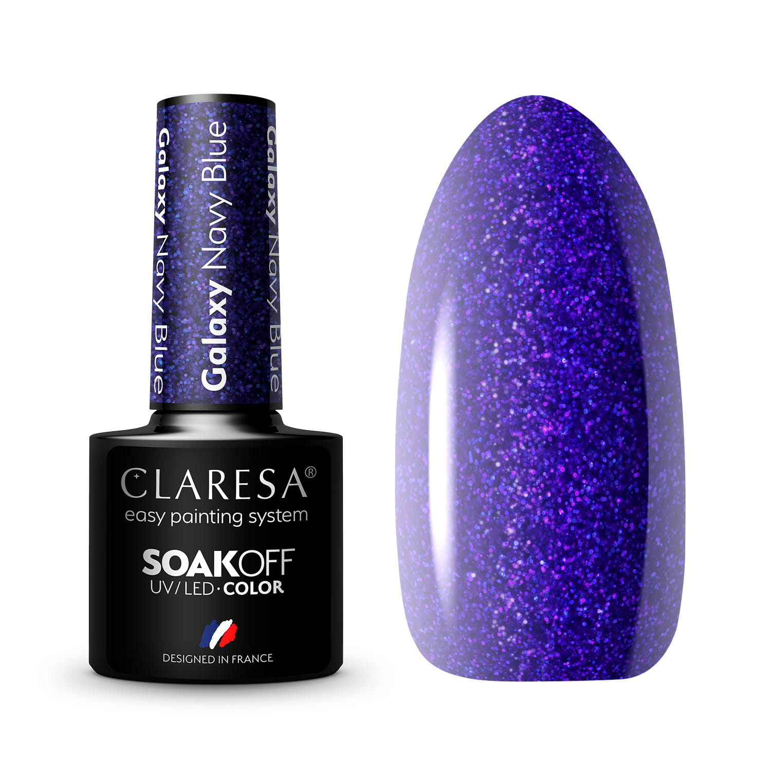 Claresa Galaxy Marineblauer Hybrid-Lack, 5 g