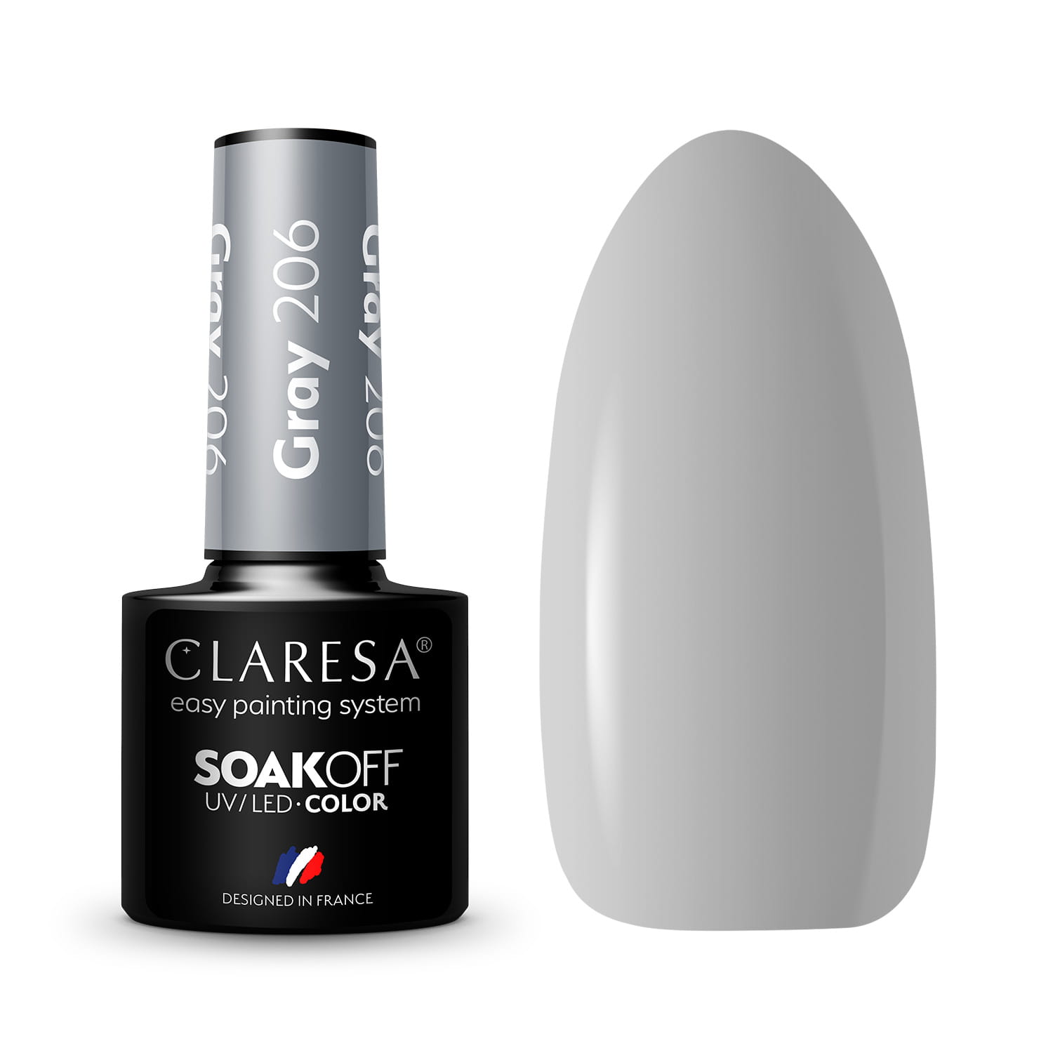 Claresa Gray Hybrid Varnish No 206, 5 g