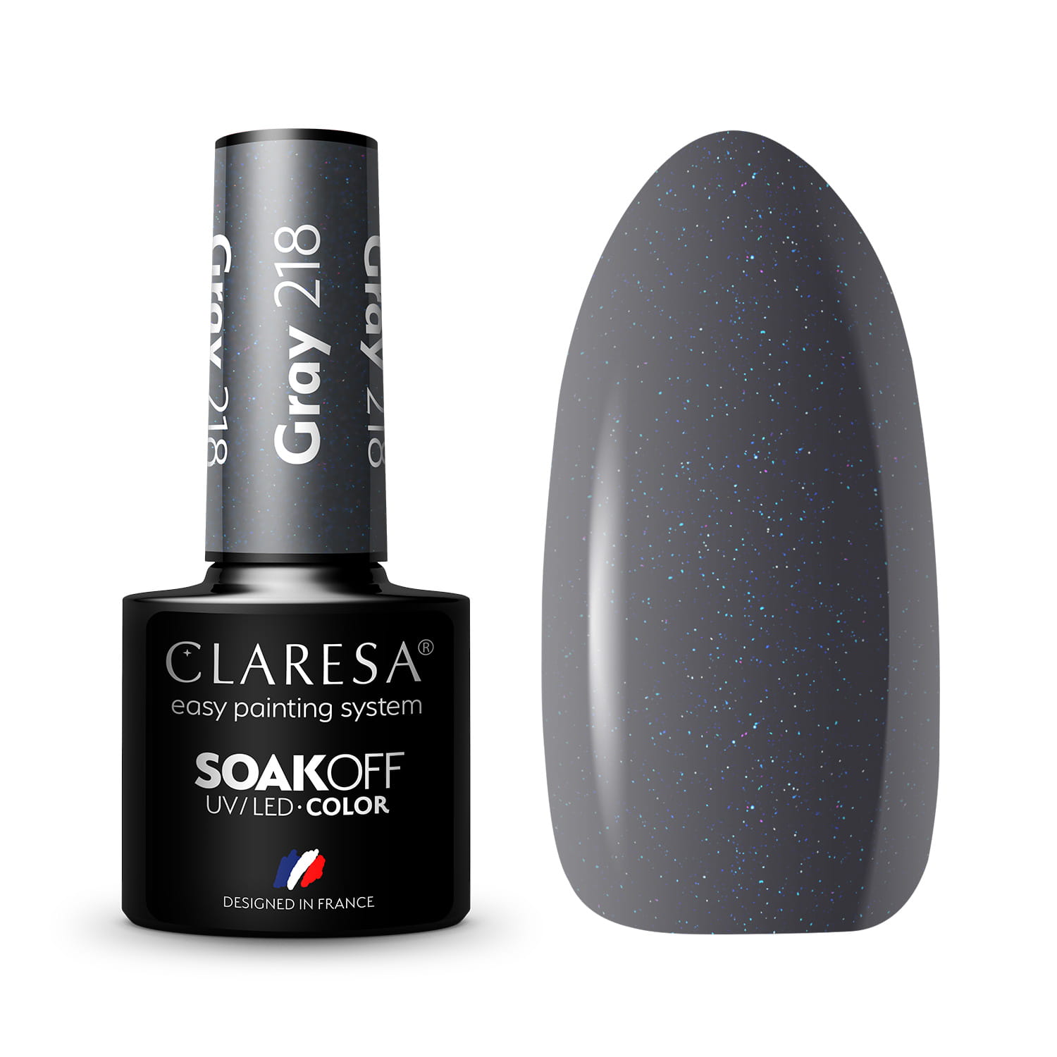 Claresa Gray Hybrid Varnish No. 218, 5 g