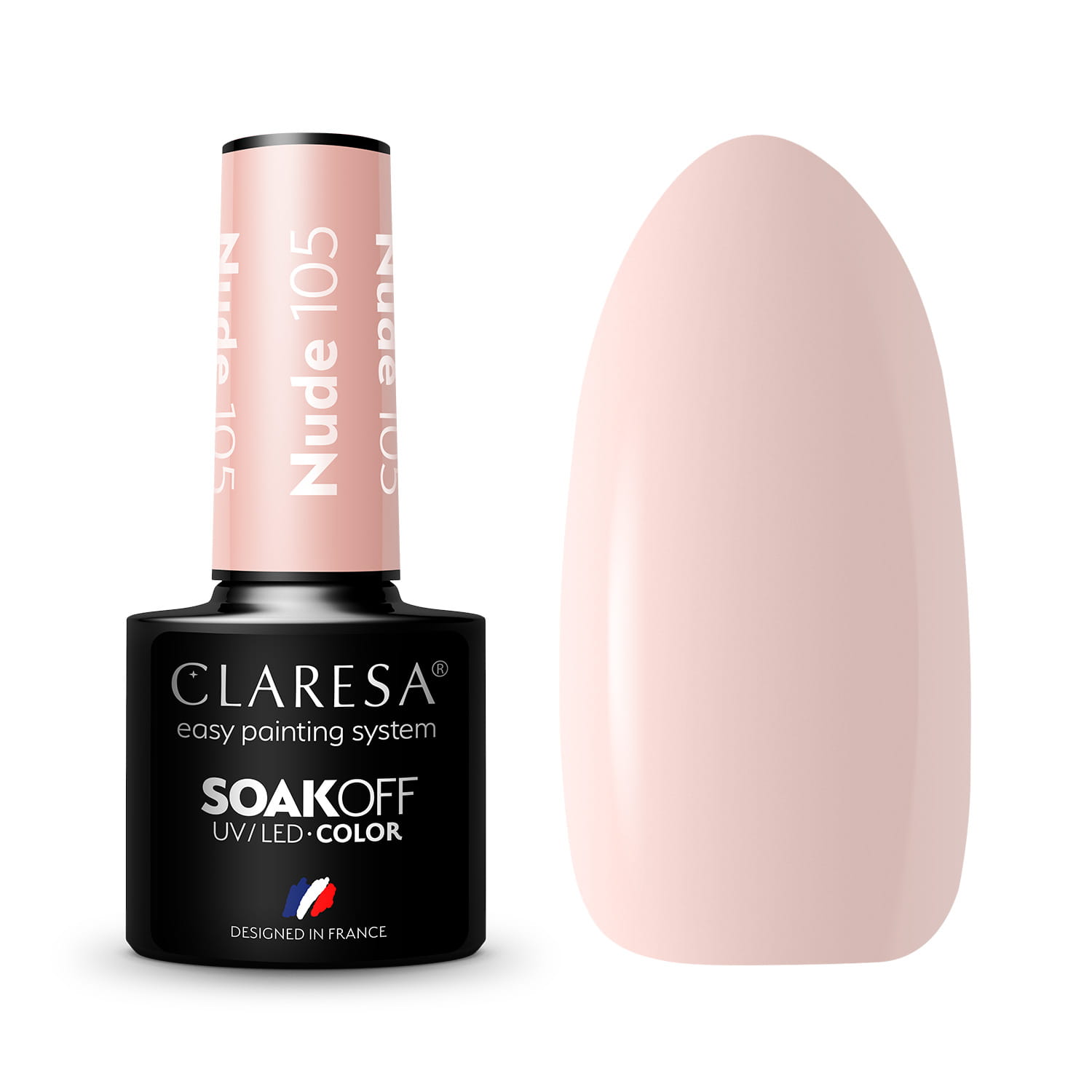 Claresa Nude Hybrid Varnish No. 105, 5 g