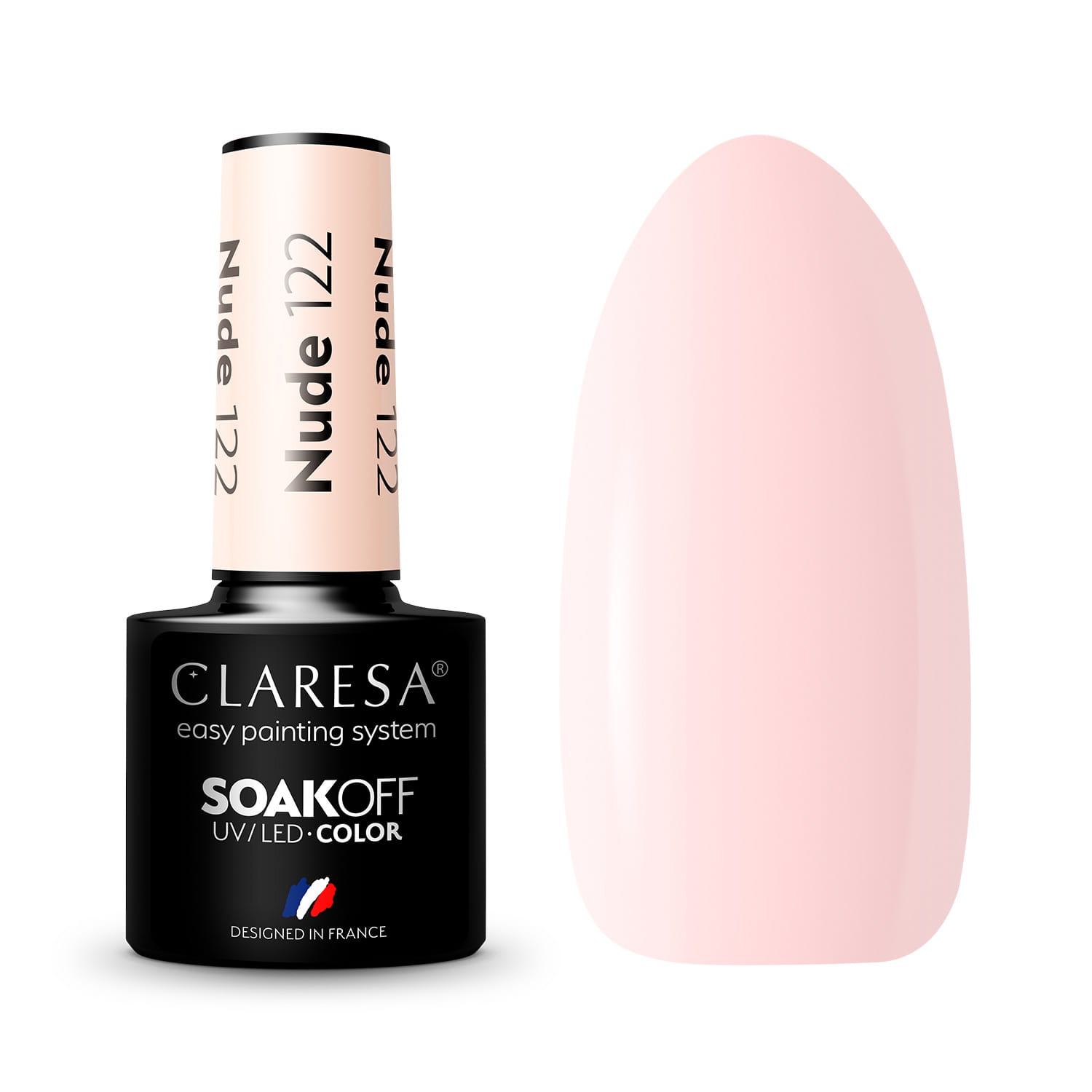 Claresa Nude hübriidlakk nr 122, 5 g