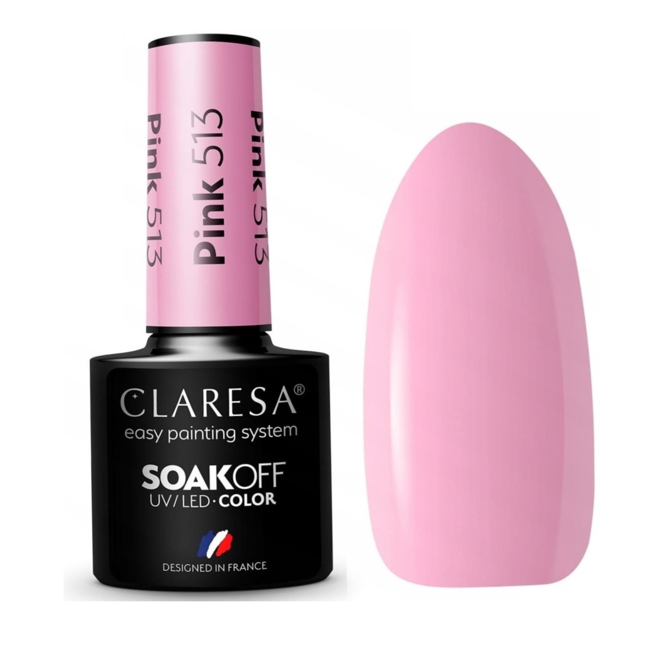 Claresa Pink Hybrid Varnish No. 513, 5 g