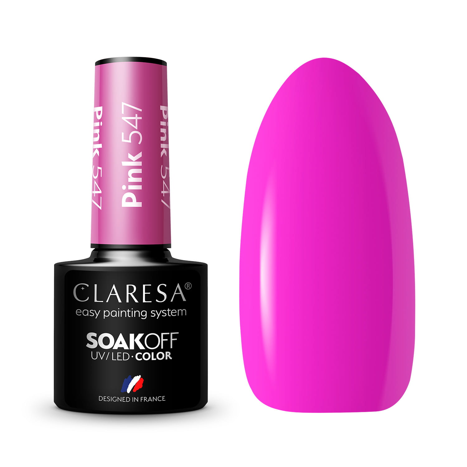 Claresa Pink Hybrid Varnish No 547, 5 g