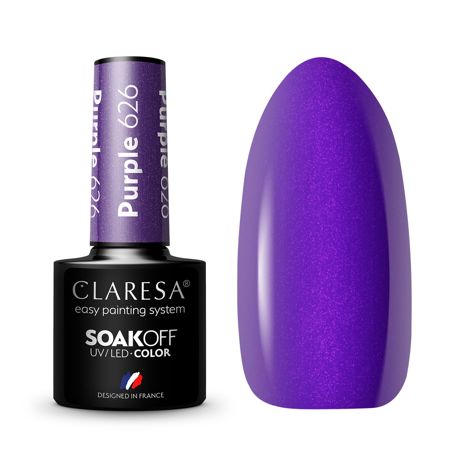 Гибридный лак Claresa Purple № 626, 5 г