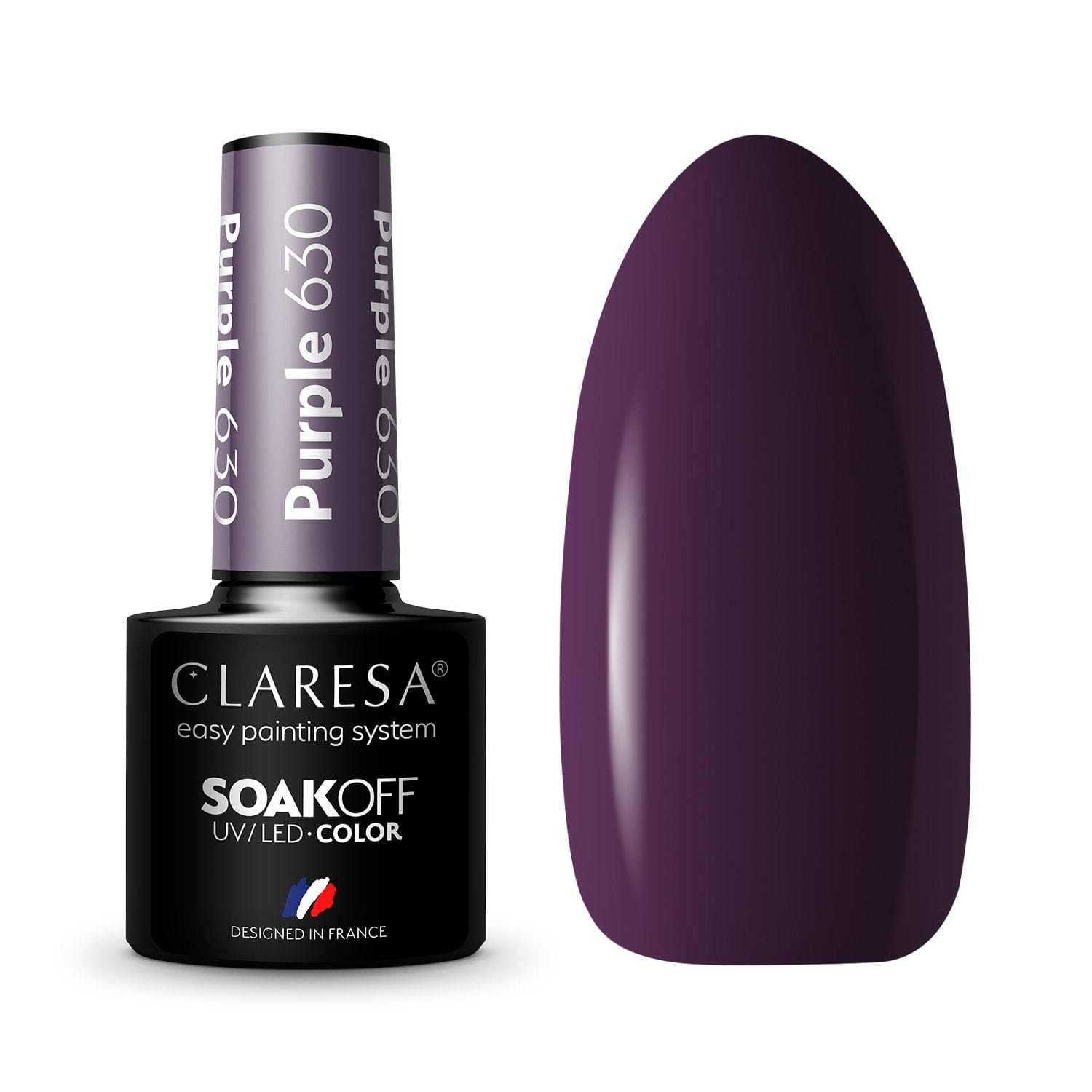 Claresa violeta hibrīda laka Nr. 630, 5 g