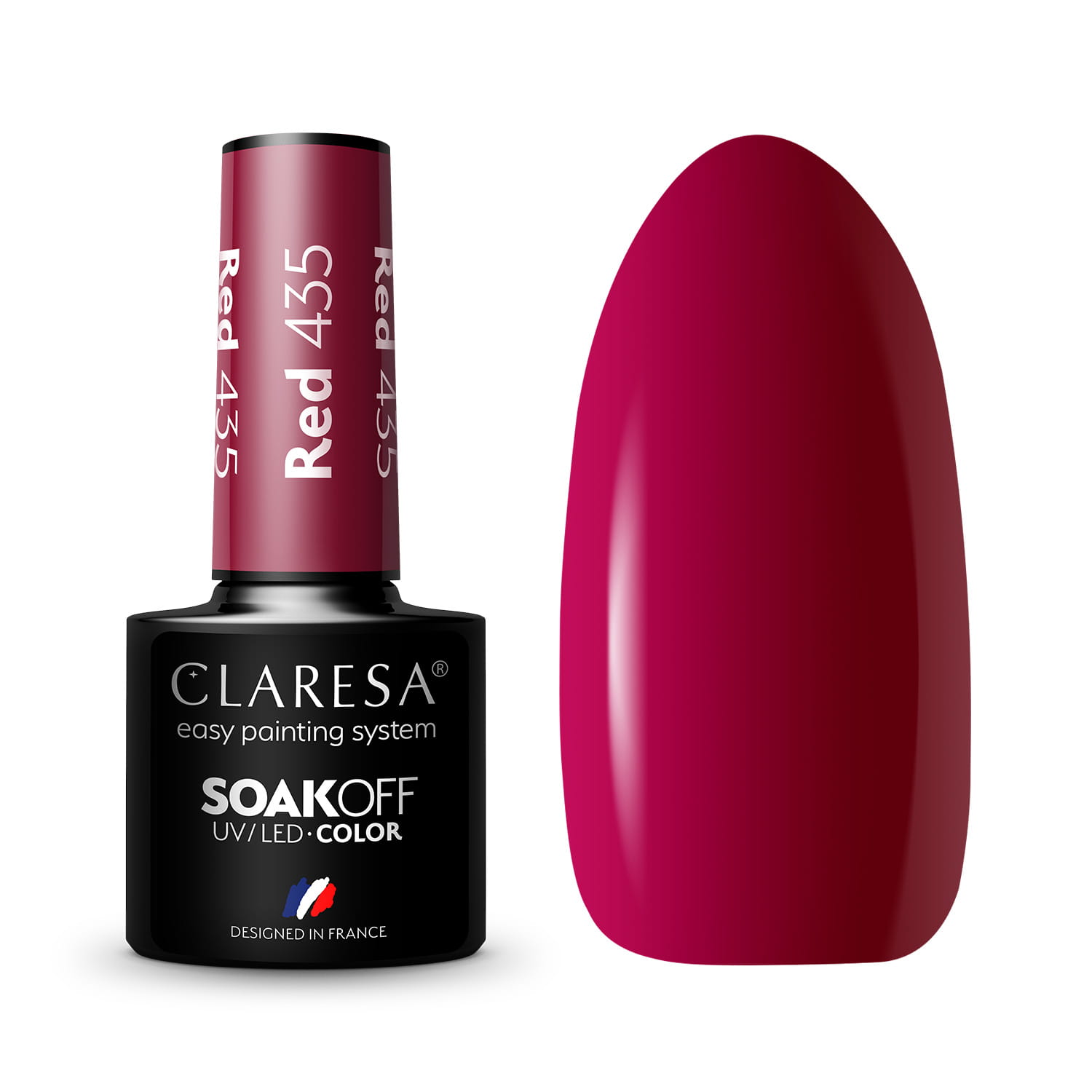 Claresa Red Hybrid Varnish No. 435, 5 g