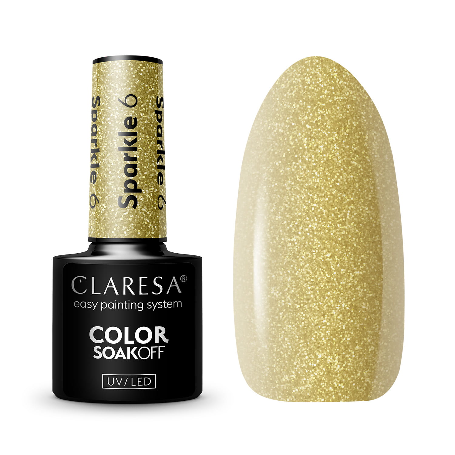 Гель-лак Claresa Sparkle №6, 5 г