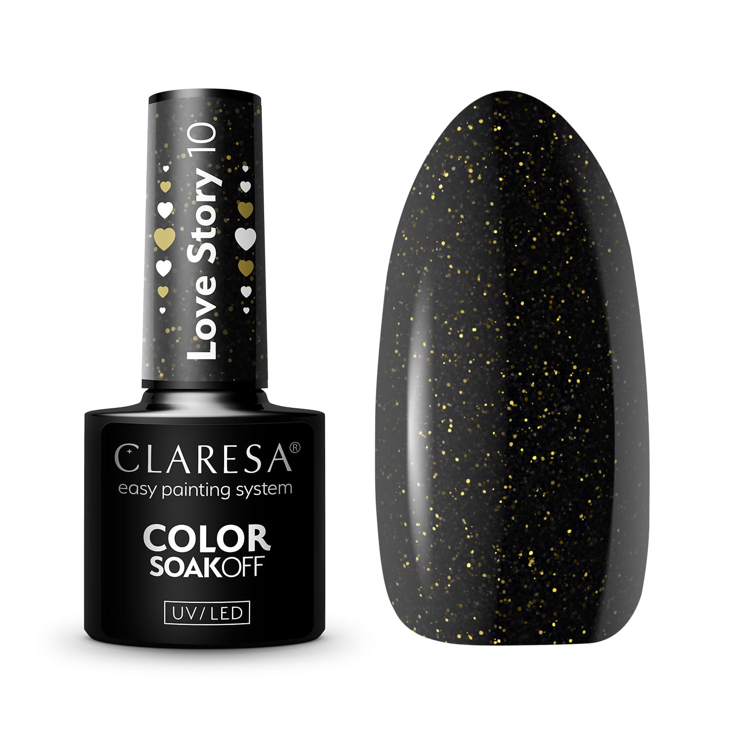 Claresa Love Story hybrid varnish No. 10, 5 g